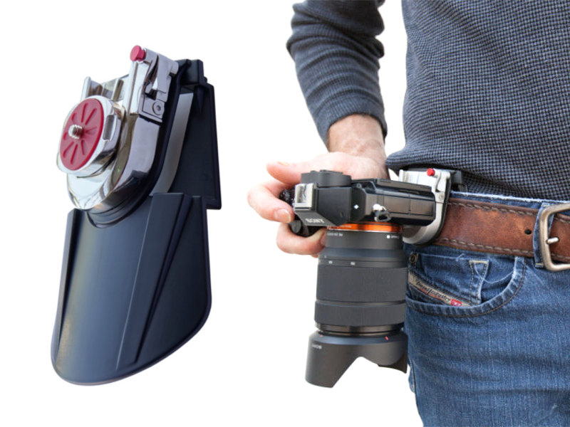 Quick Release Belt Buckle Waist Camera Holster, Arca-Swiss Quick Plate อุปกรณ์แขวนกล้องกับเอว