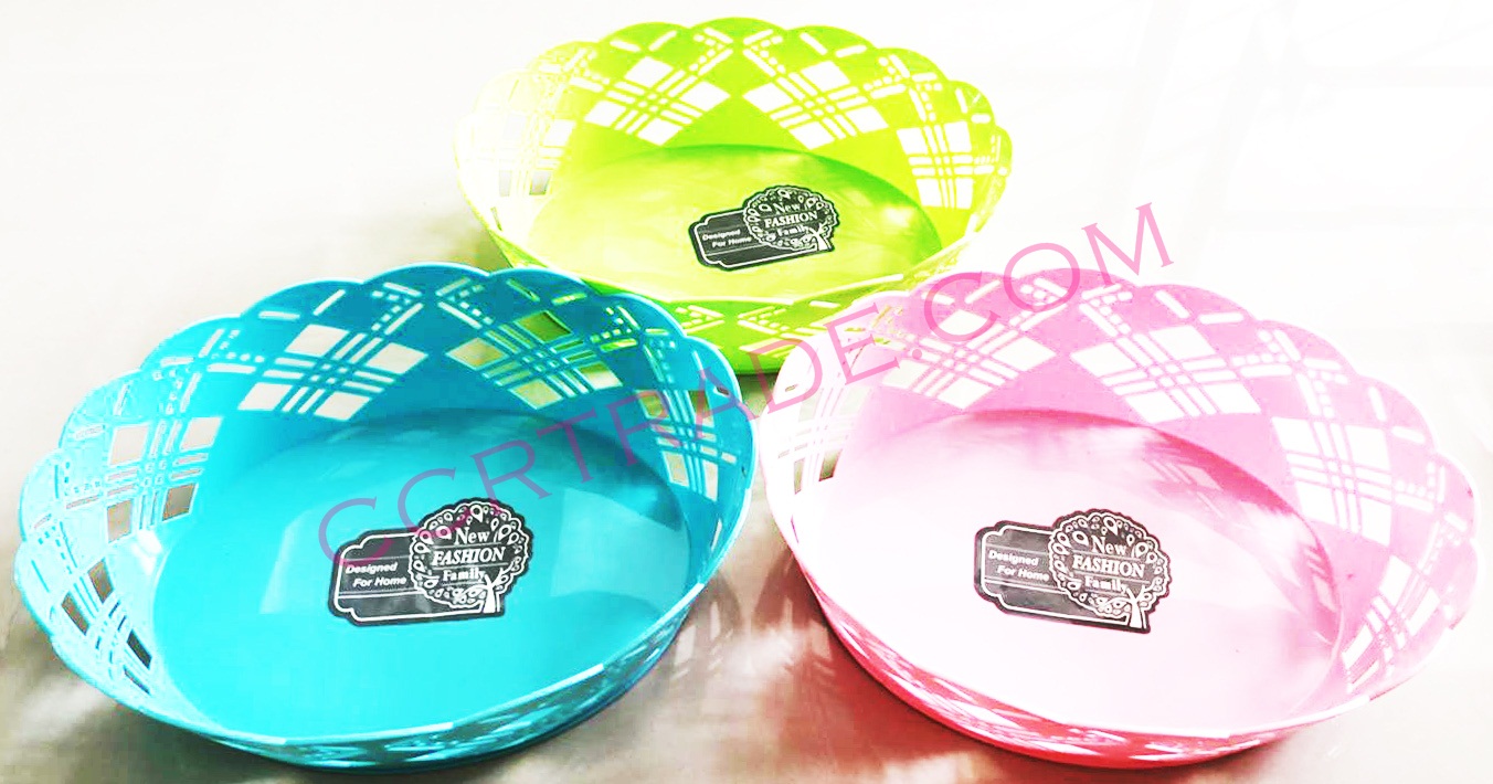 ตะกร้าสานวงรี สีหวาน 20x25.5 ซม.