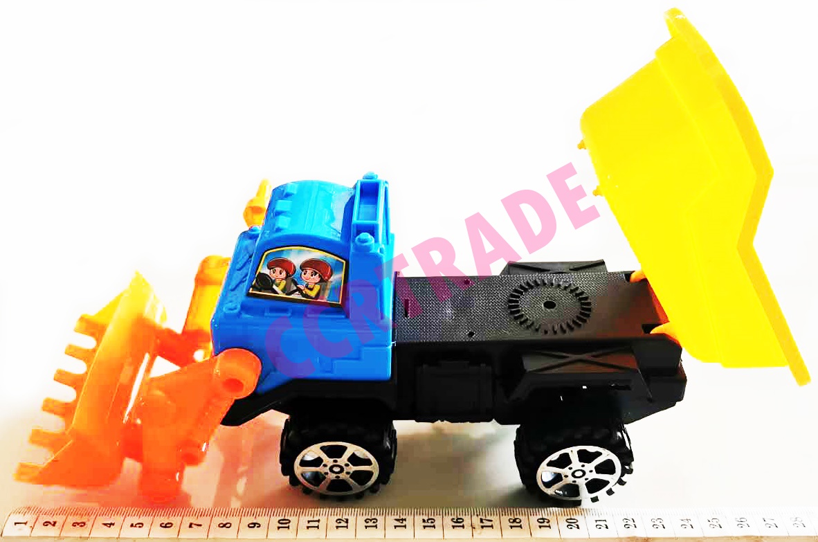 รถกะบะก่อสร้าง 2 หัวสีสดจัมโบ้ 24.5 ซม.(กะบะยกได้)