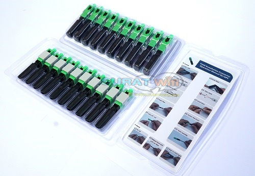 หัวSC Fast Connector SC/APC แผงละ10หัว (Side Open)