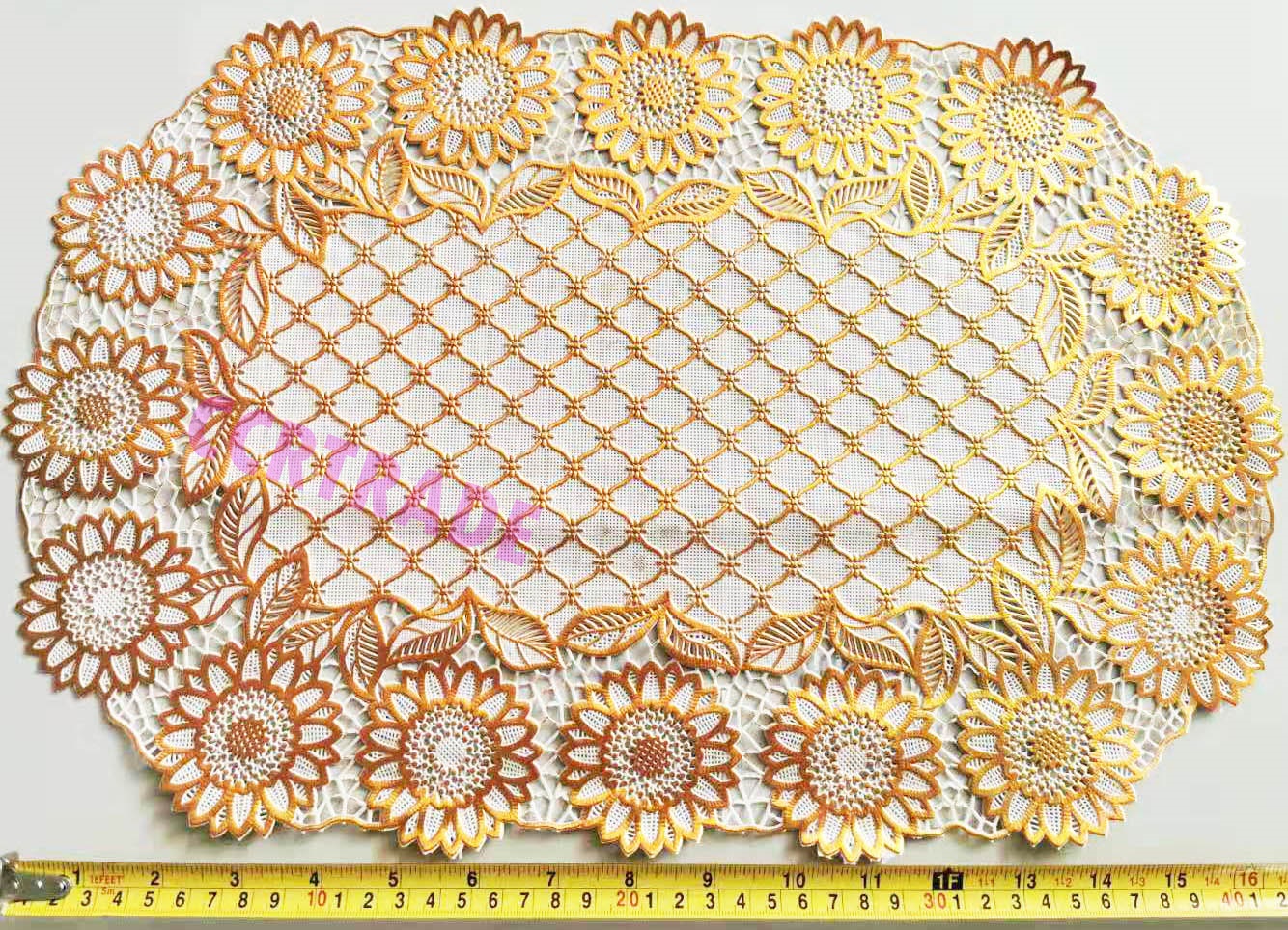 แผ่นรองจานลายหลุยส์ 2 ชิ้น(ขอบมน) 30x45 ซม.