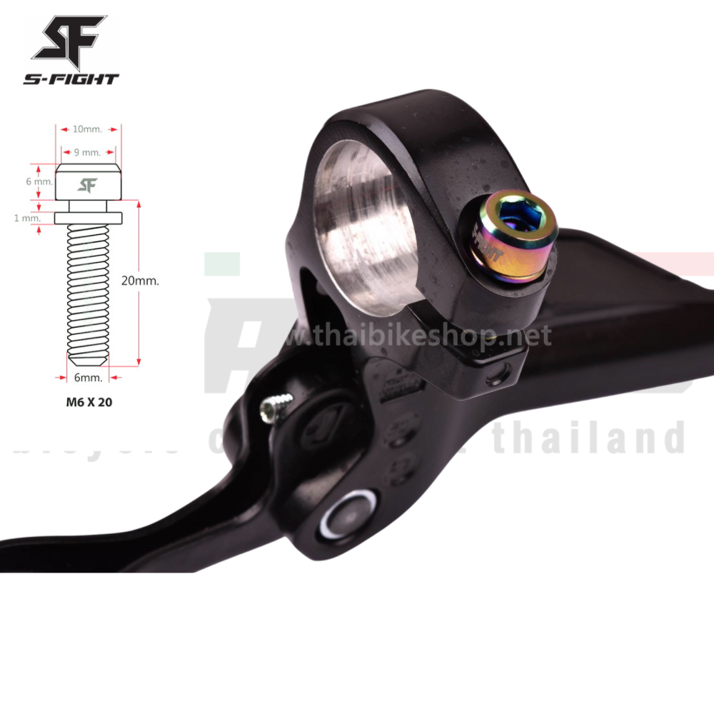 น็อตไทเทเนี่ยม Titanium s-fight ใส่จักรยาน M5X14 M5X18 M6X18 M6X20 M6X30