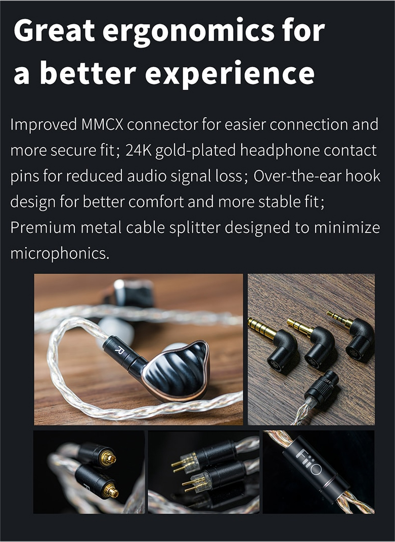 ขาย FiiO LC-RE สายหูฟังระดับ Hi-End ถัก 240 เส้น 4 แกน แบบ Litz Type 2 เปลี่ยนหัวแจ็คได้ 3 รูปแบบ