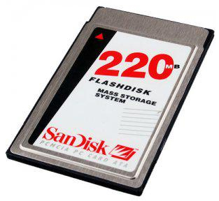 Sandisk PCMCIA Flash Card 220Mb