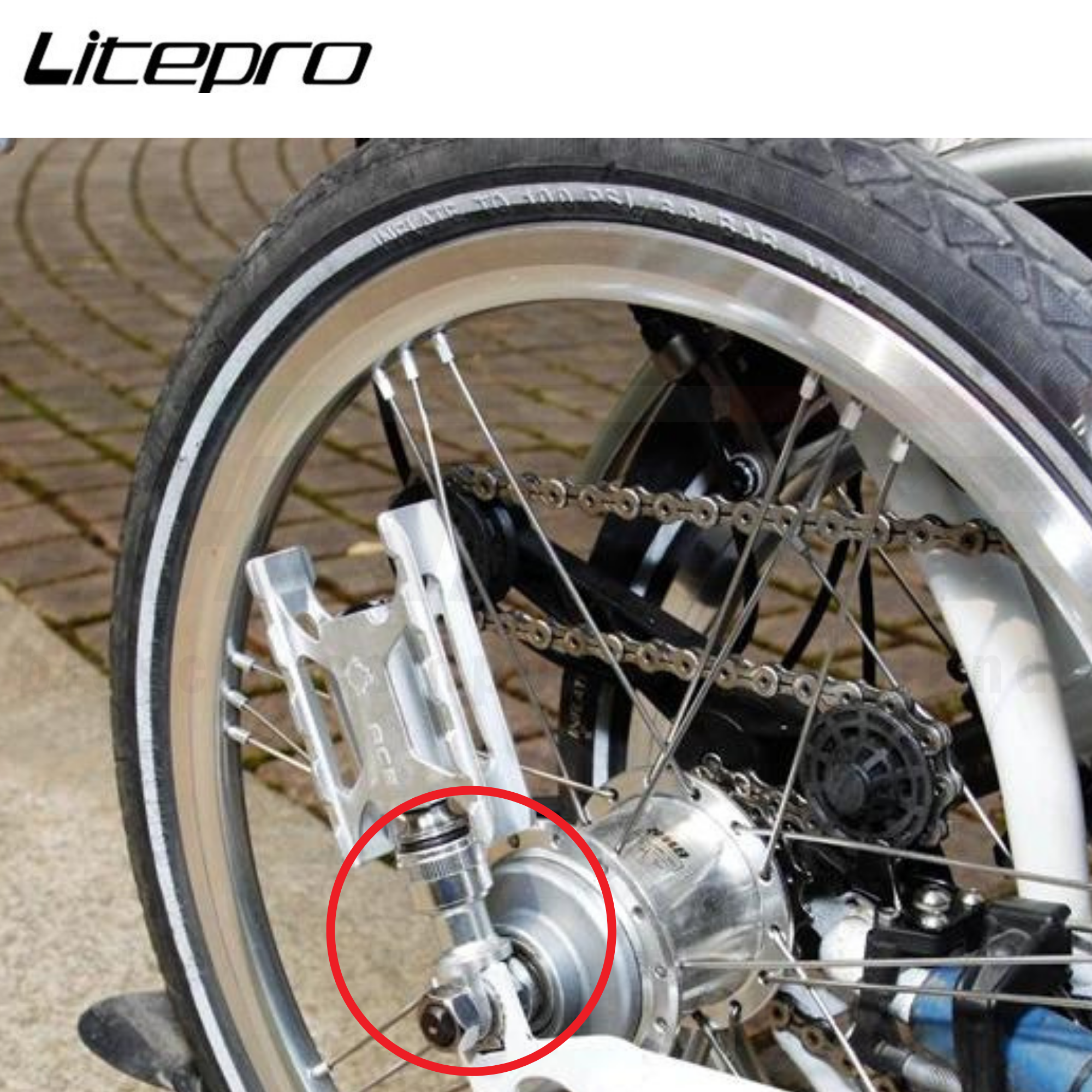 ตัวเก็บบันไดจักรยานแบบปลดเร็ว LITEPRO For Brompton Mks Quick Release Pedal
