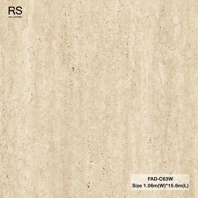 วอลเปเปอร์ลายคอนกรีต สีน้ำตาลครีม FAD-C63W