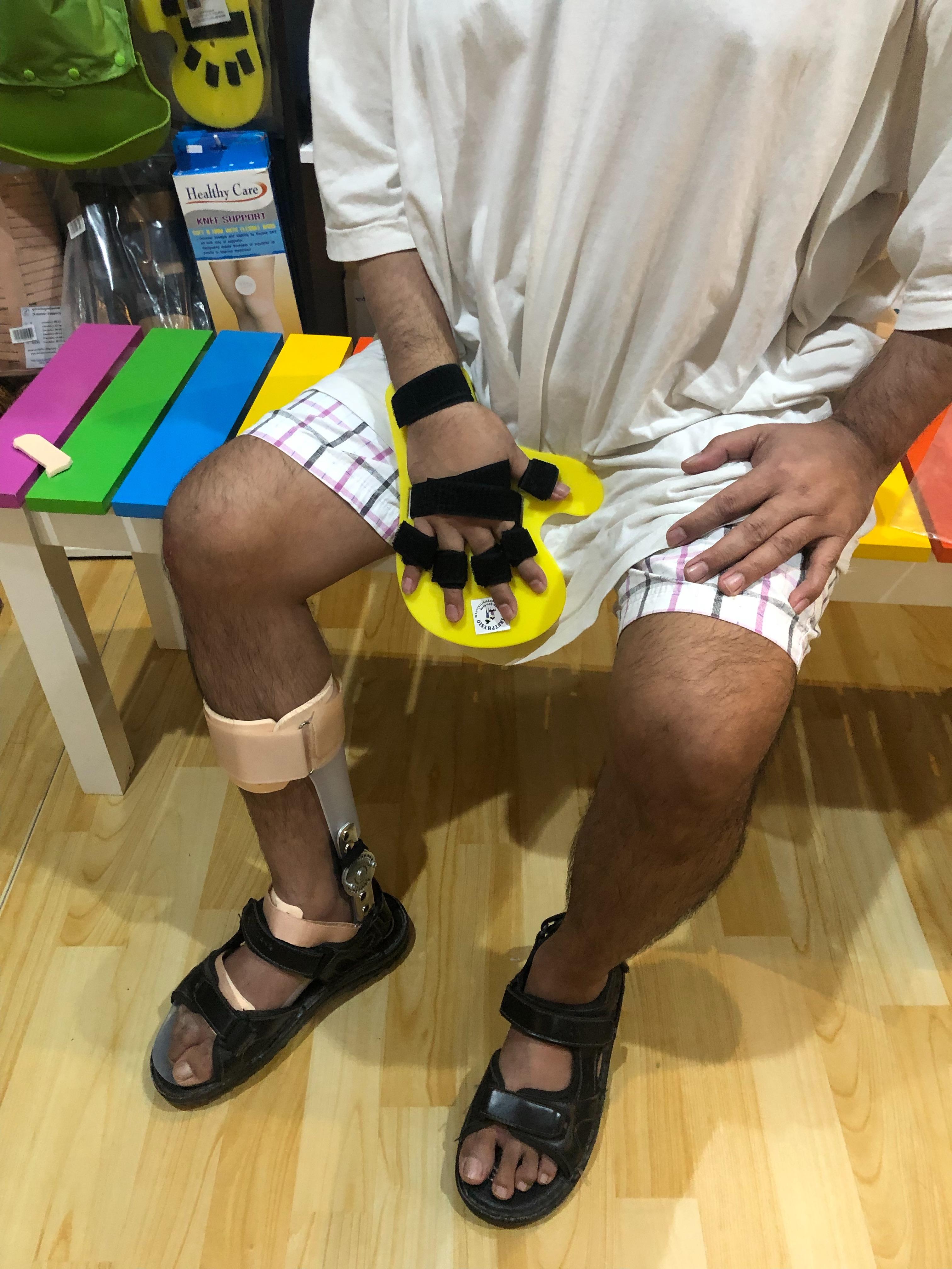 ดามกันปลายเท้าตกแบบปรับองศา (AFO Gait Assist) กันปลายเท้าตก เท้าแกว่ง ดามข้อเท้า ดามปลายเท้า ที่ประคองปลายเท้า