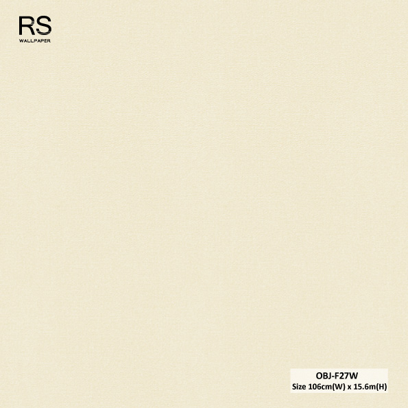 วอลเปเปอร์ สีครีม OBJ-F27W