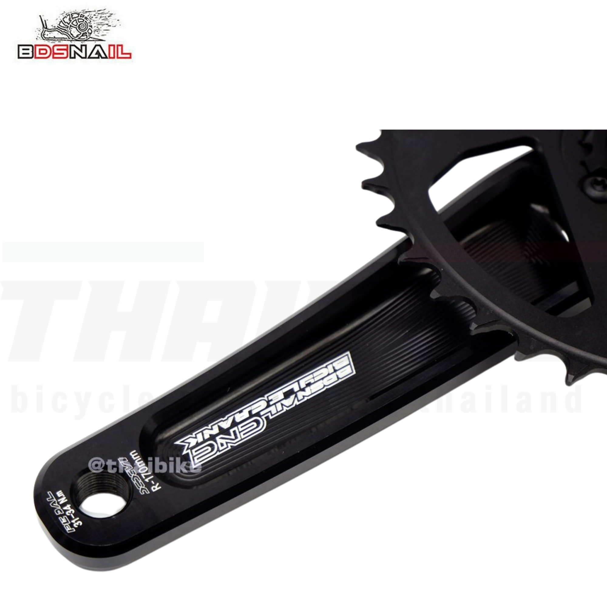 ชุดขาจานจักรยานเสือภูเขา BDSNAIL Narrow Wide Chainring MTB GXP 170mm แถมฟรีกะโหลก