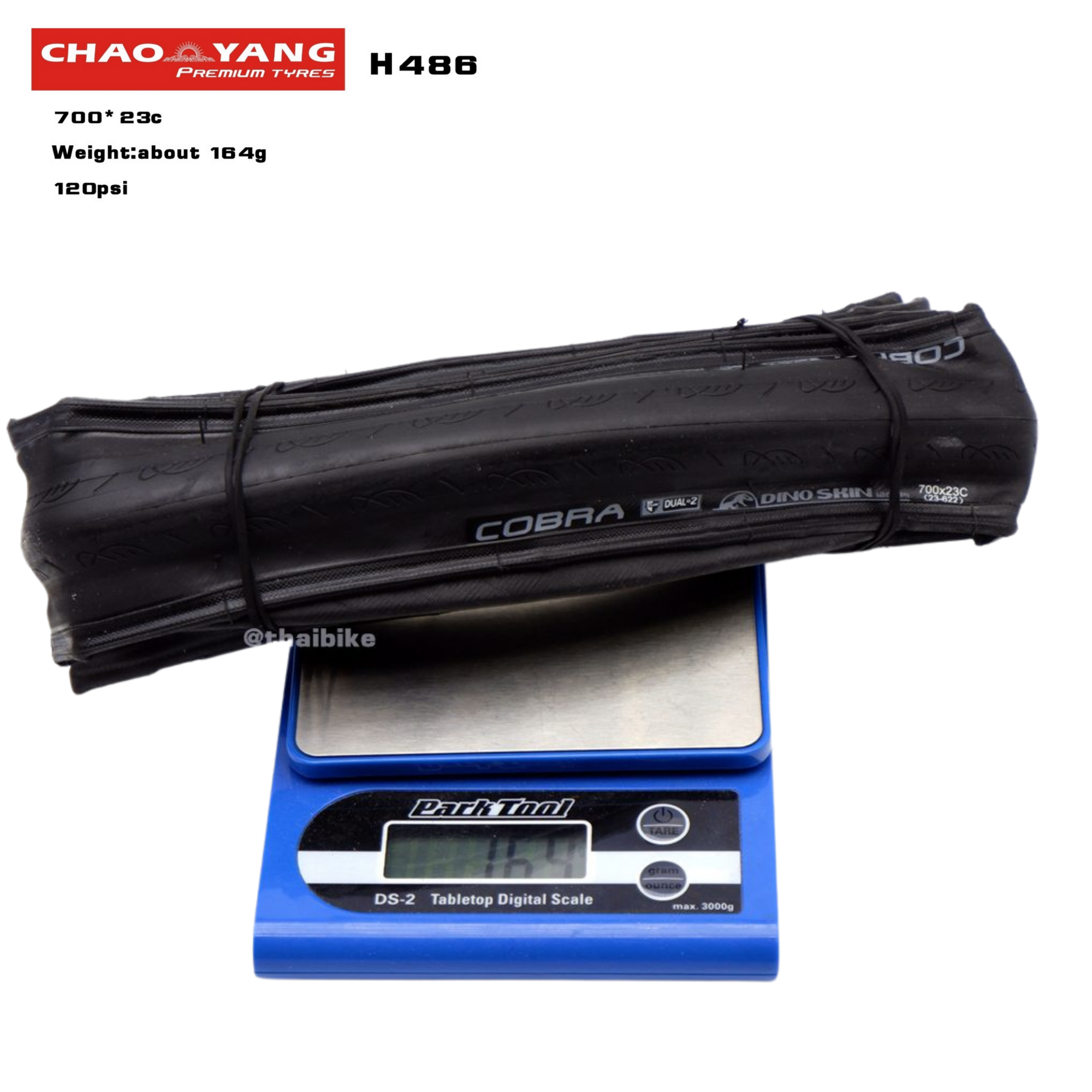 ยางนอกจักรยานตัว TOP สุดเบา CHAOYANG COBRA H-486 120TPI 700X23c