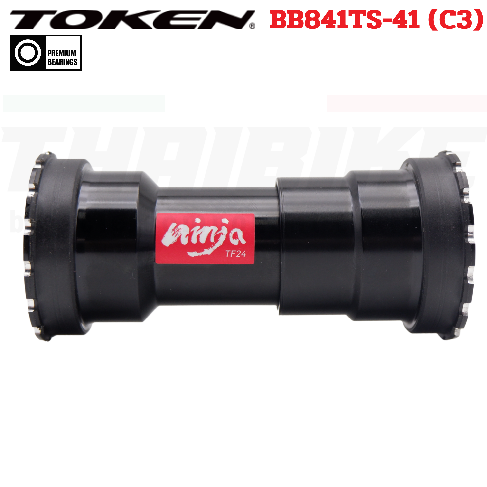 กระโหลกกลวงจักรยานเกลียวกลาง TOKEN BB841TS-41 (C3)