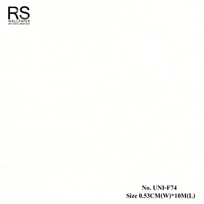 วอลเปเปอร์ติดผนัง ลายปูนเปลือย สีขาว No.UNI-F74