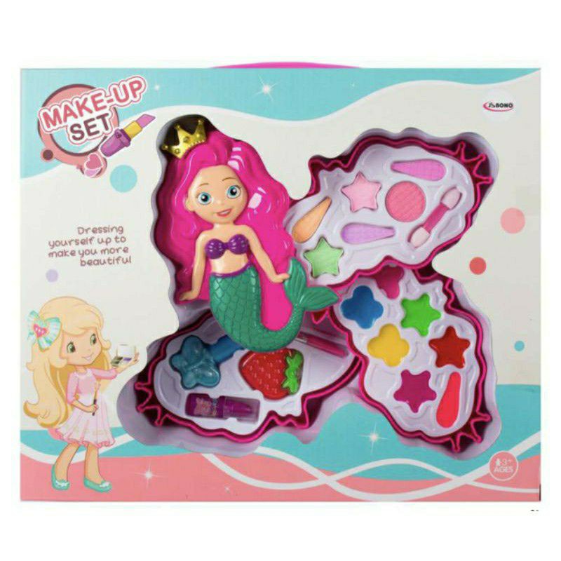 ชุดแต่งหน้าของเล่น แต่งหน้านางเงือก เครื่องสำอางค์เด็ก แต่งหน้าเด็ก