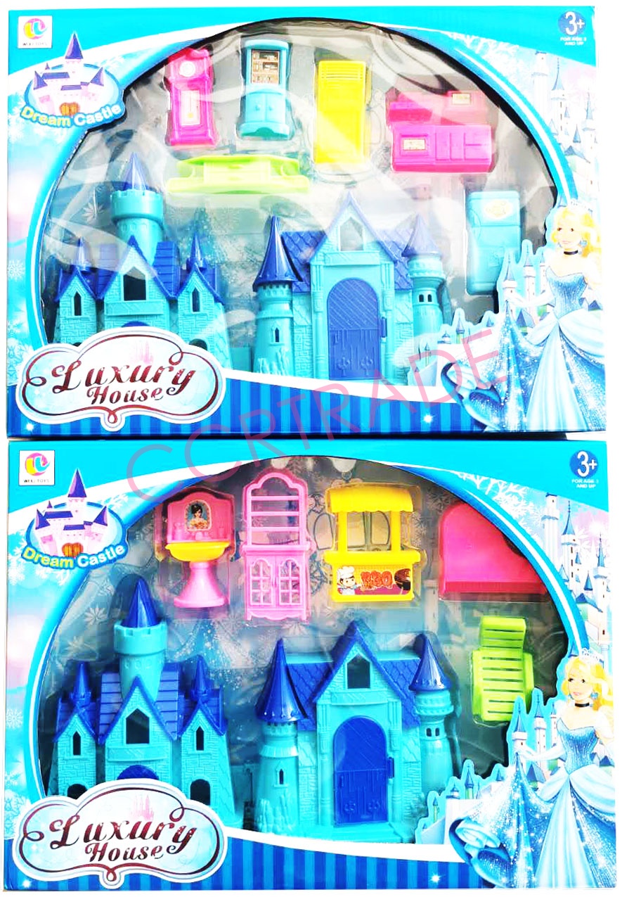 ปราสาทเจ้าหญิง+เฟอร์กล่องใหญ่ 29x40 ซม.(1x3)