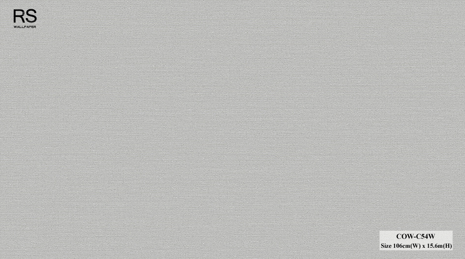 วอลเปเปอร์ลายผ้า สีพื้นเทา COW-C54W