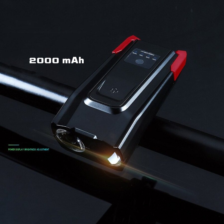 ไฟหน้าจักรยาน แตรจักรยาน แบบชุด THAIBIKE ชาร์จ USB