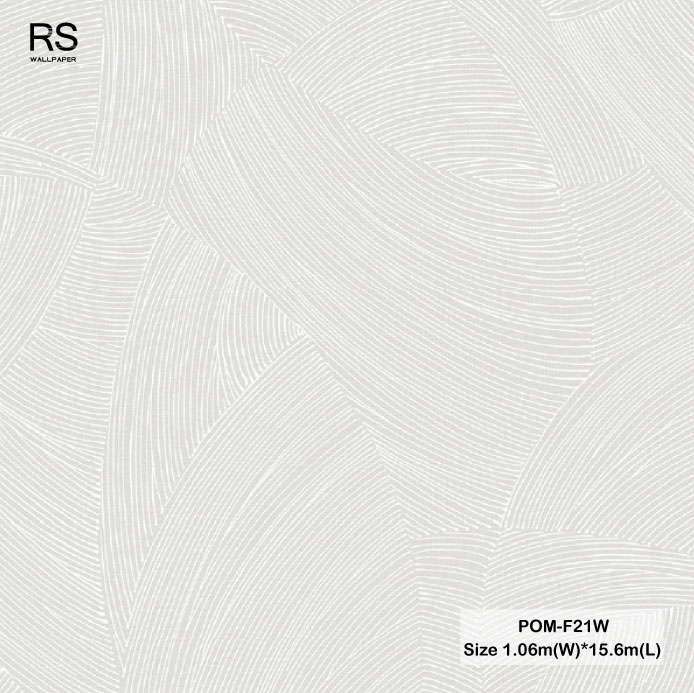 วอลเปเปอร์สไตล์โมเดิร์น ลายแปรงปัด สีเทา POM-F21W