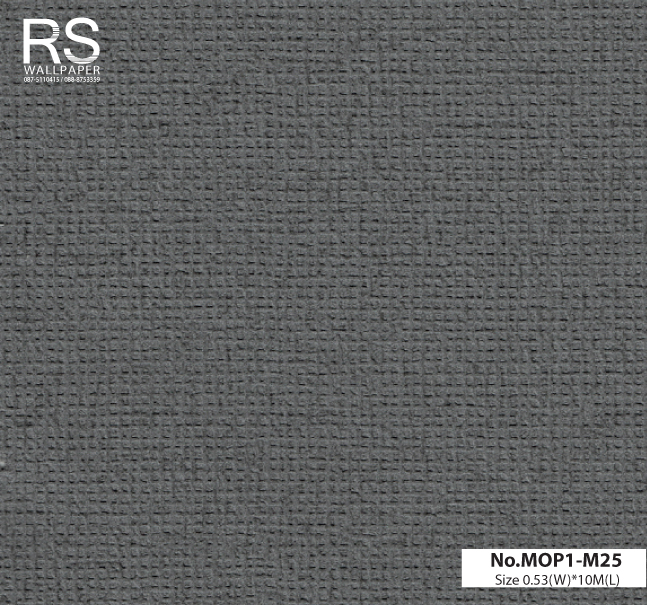 วอลเปเปอร์สีเทาเข้ม No.MOP1-M25