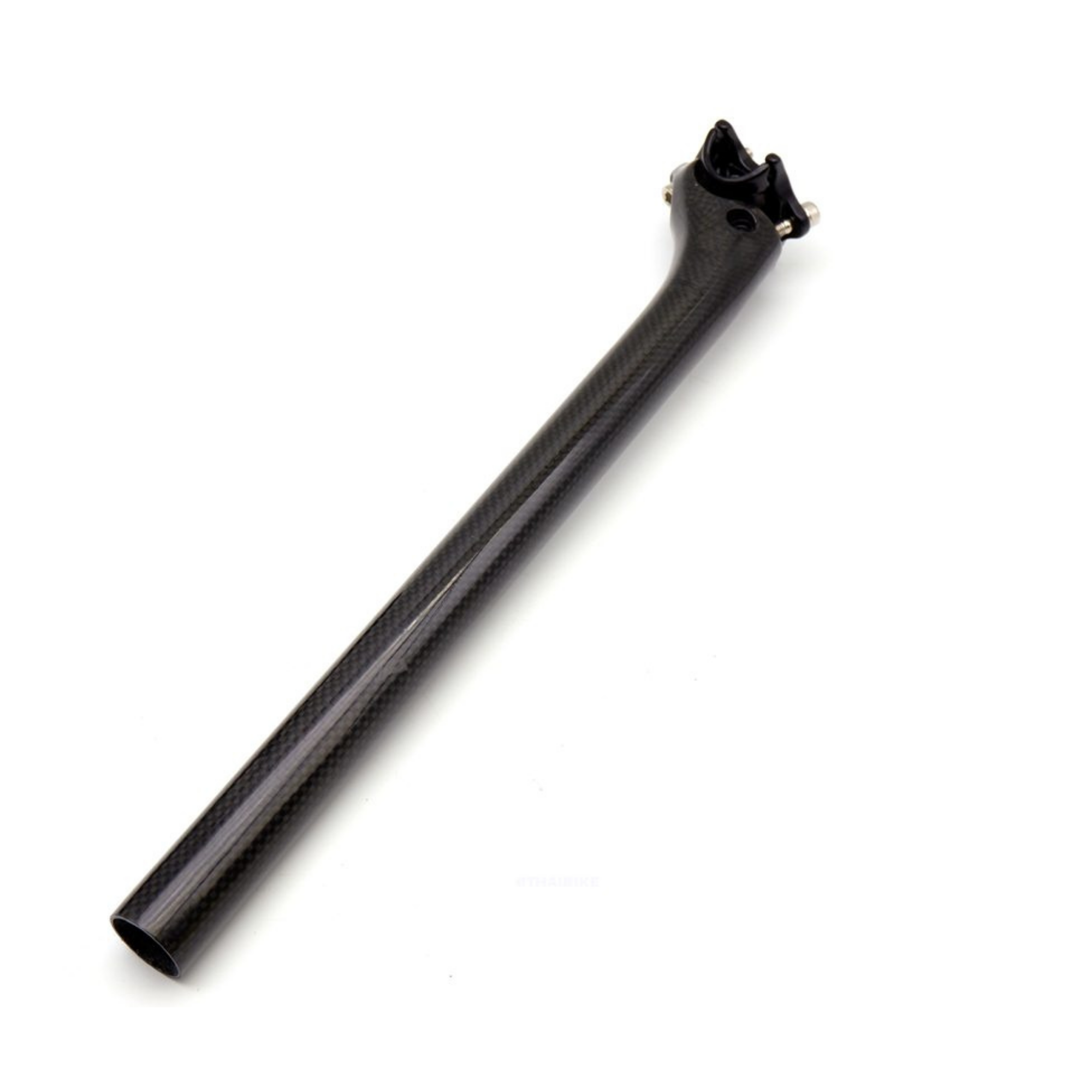 หลักอานจักรยานคาร์บอนแท้ แบบเยื้องหลัง ขนาด 27.2/31.6