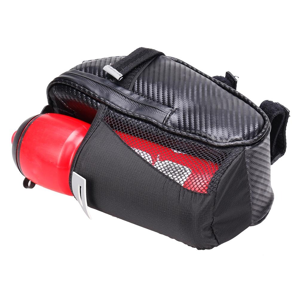 กระเป๋าใต้อานจักรยานแบบกันน้ำได้ THAIBIKE ลายคาร์บอน (สินค้าไม่รวมขวด)