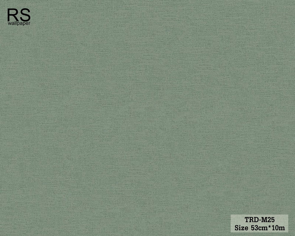 วอลเปเปอร์ ลายผ้า สีเขียวขี้ม้า TRD-M25