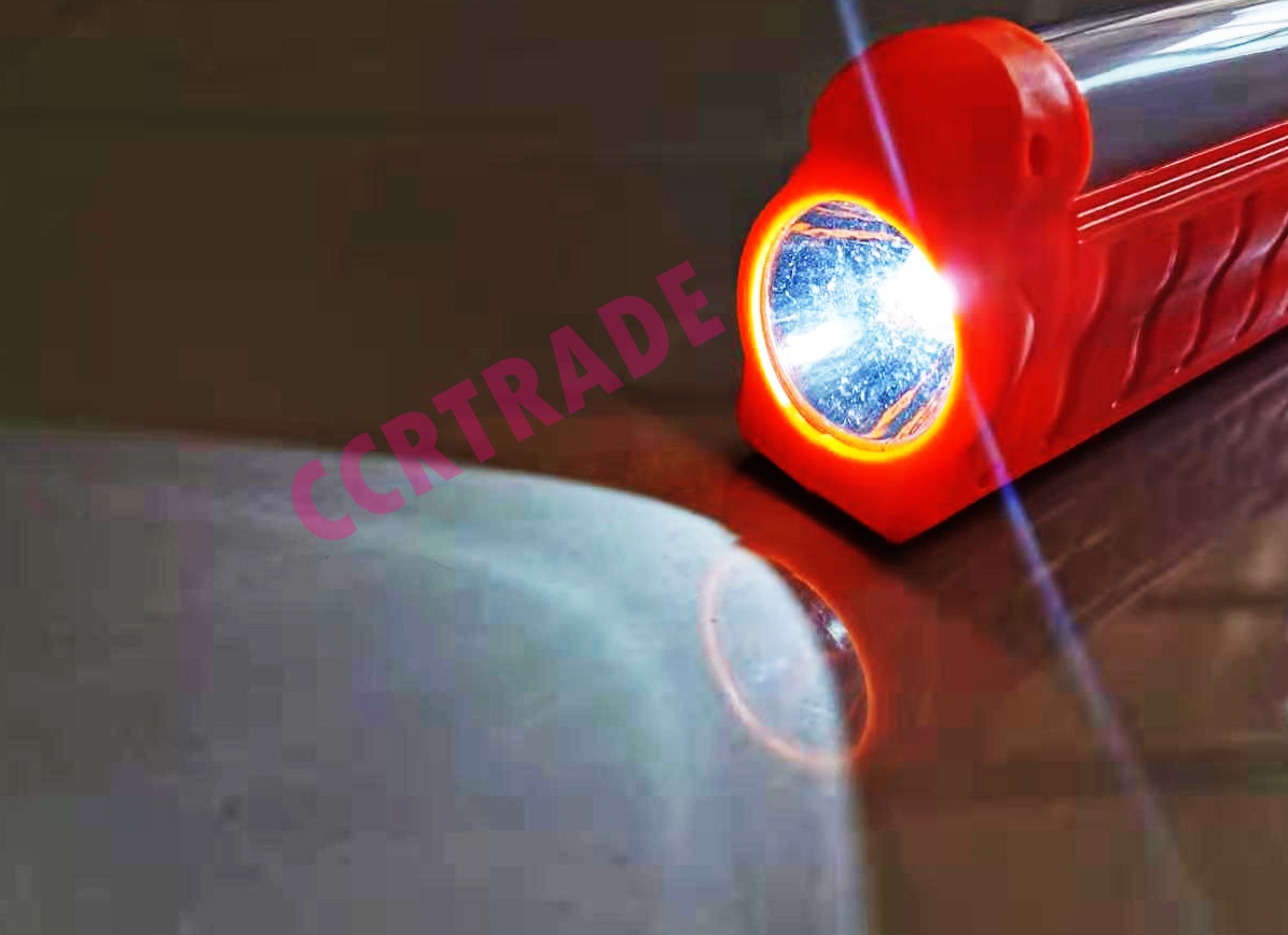 ไฟฉายตั้งแคมส์ 2 หัวใส่ถ่านกล่อง 17.5 ซม.