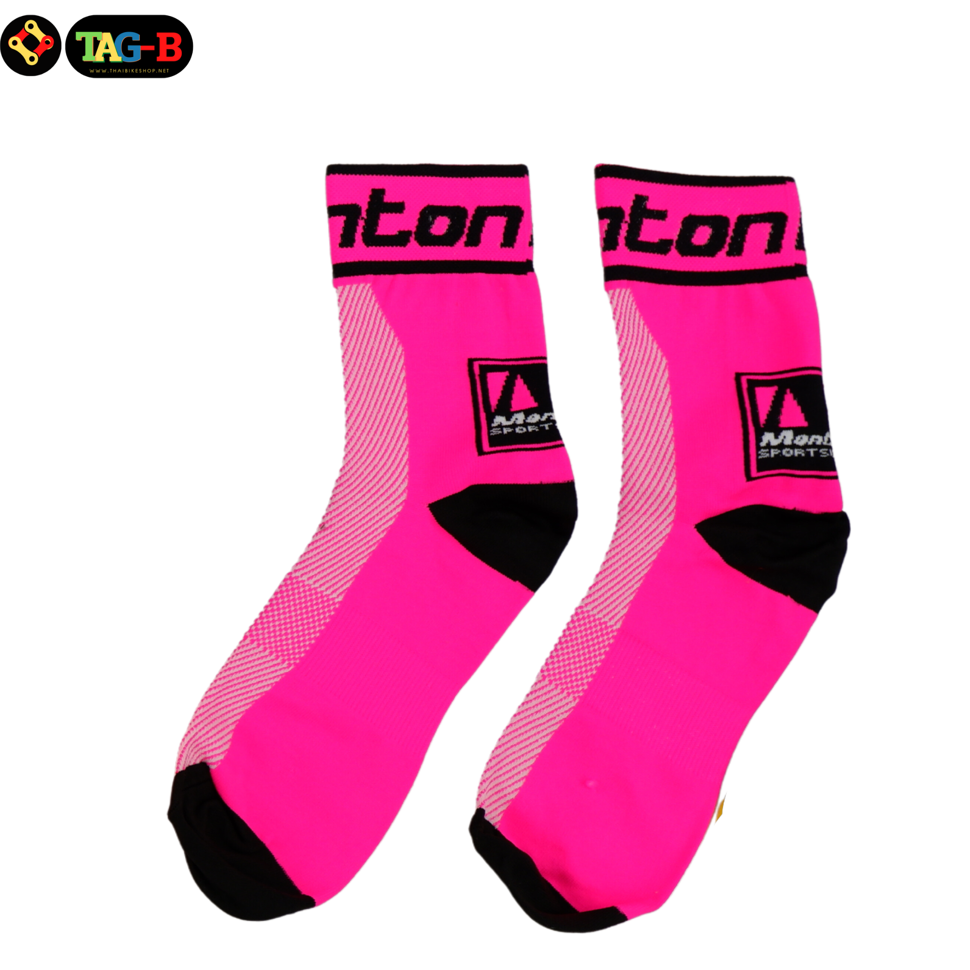 ถุงเท้าปั่นจักรยานเสือหมอบ MONTON ถุงเท้าวิ่ง