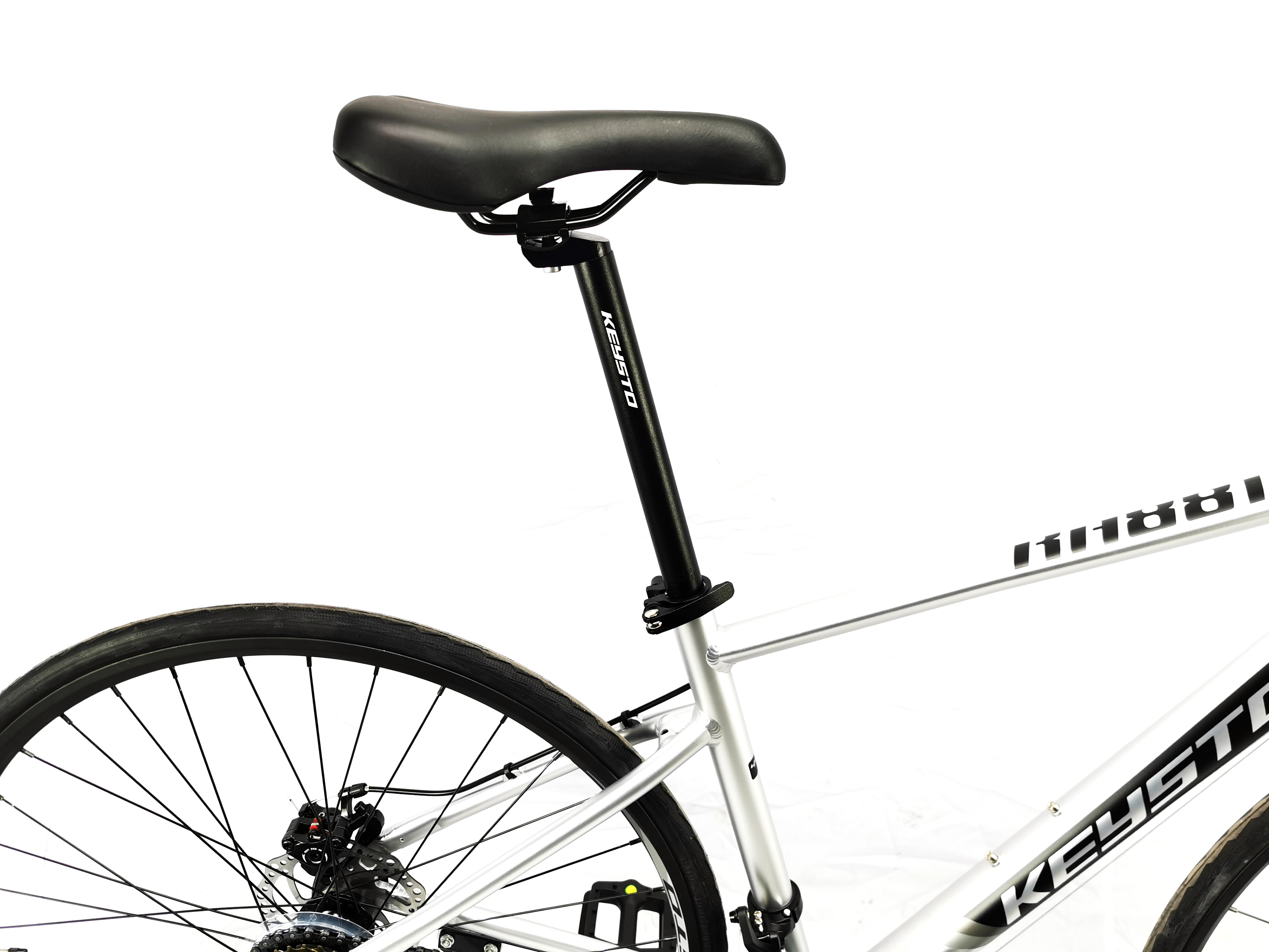 จักรยานเสือหมอบมือตบ RA881 KEYSTO 700C เกียร์ 16 สปีด เฟรมอลูมิเนียม หมอบดิส