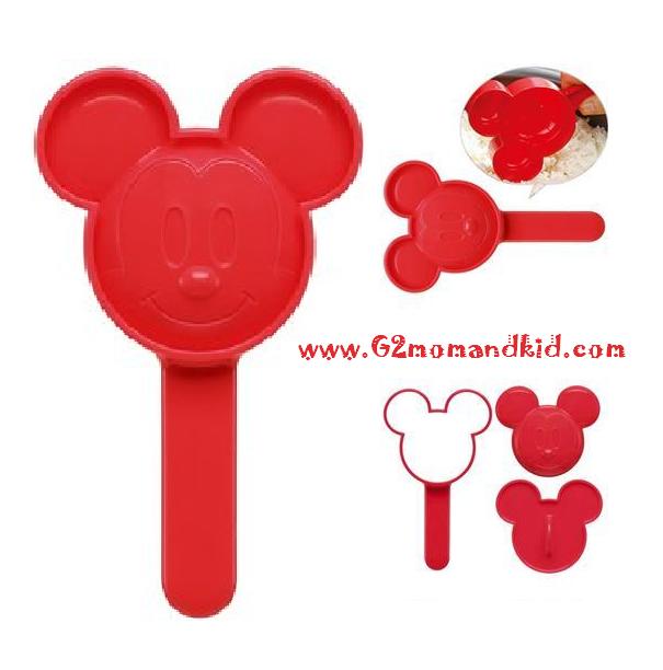 ++พร้อมส่ง++ พิมพ์กดข้าว ด้ามจับถนัดมือ ลาย มิ๊กกี้เมาส์ made in japan นำเข้าจากญี่ปุ่นแท้ค่ะ