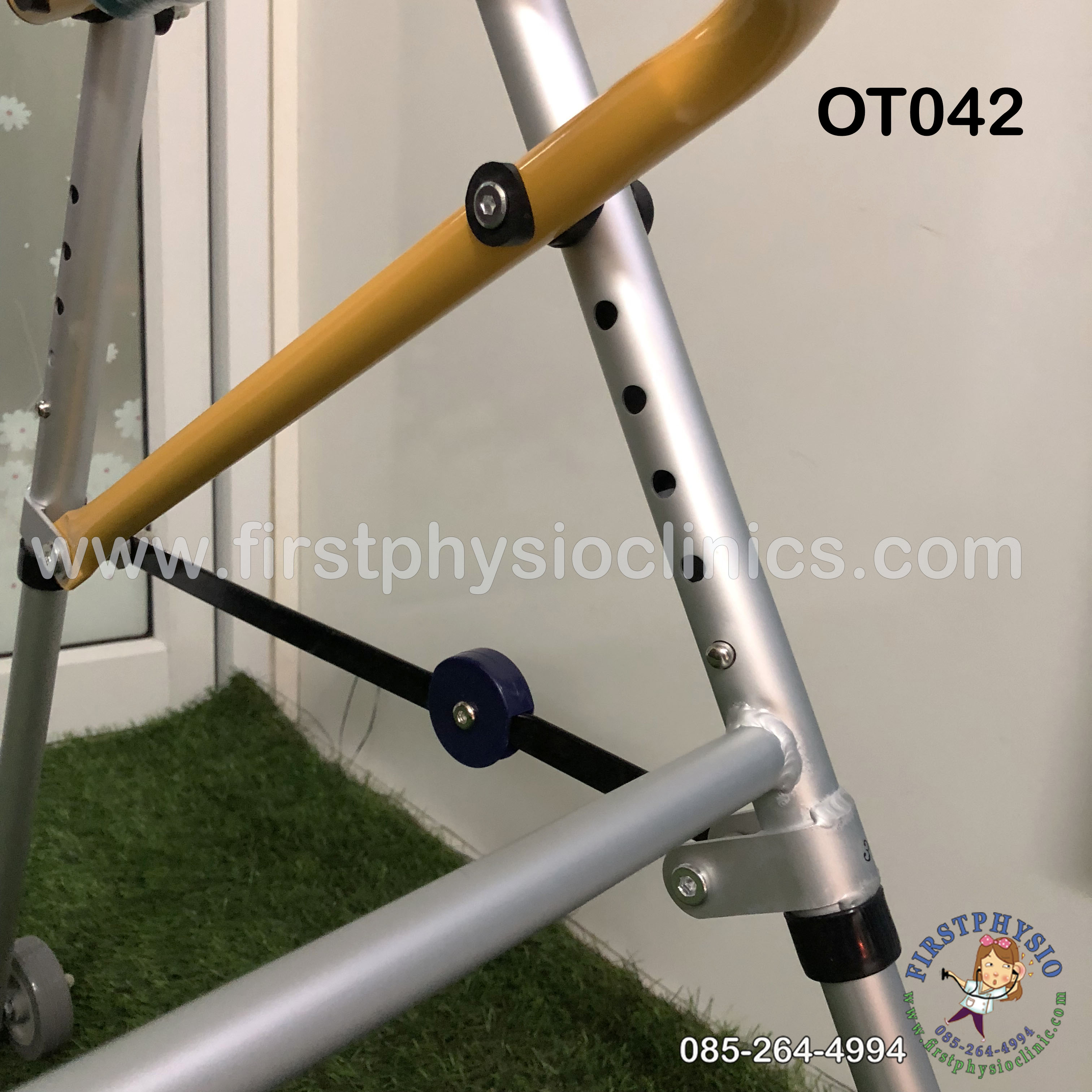 Posterior Walker/เครื่องช่วยฝึกเดินแบบมีล้อพับได้ ขนาดกลาง ที่ช่วยเดินแบบมีล้อขนาดกลาง สำหรับความสูงตั้งแต่100-120 เซนติเมตรรุ่น OT042
