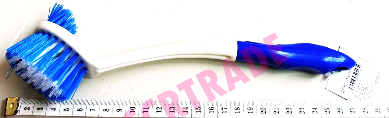 แปรงขัดส้วม 2 หัวอย่างดี ด้ามยาว 25.5 ซม.