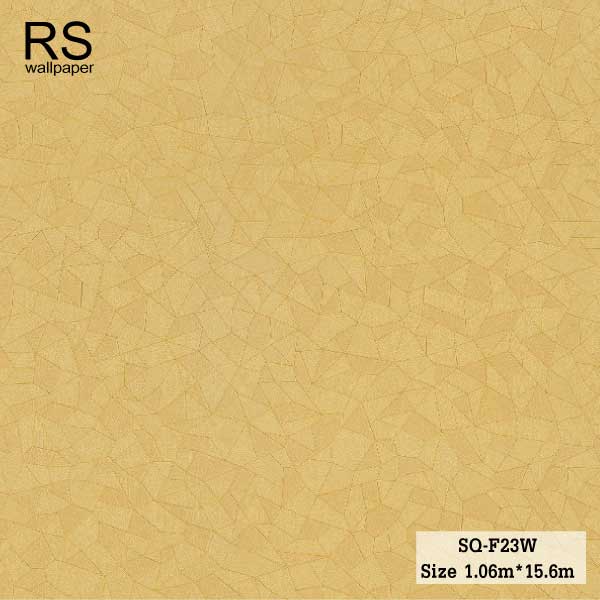 วอลเปเปอร์สไตล์โมเดิร์น ลายสามเหลี่ยมเล็ก สีเหลืองทอง SQ-F23W