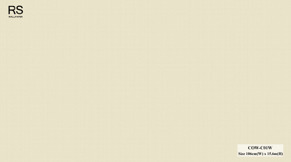 วอลเปเปอร์ลายผ้า สีพื้นครีม COW-C01W