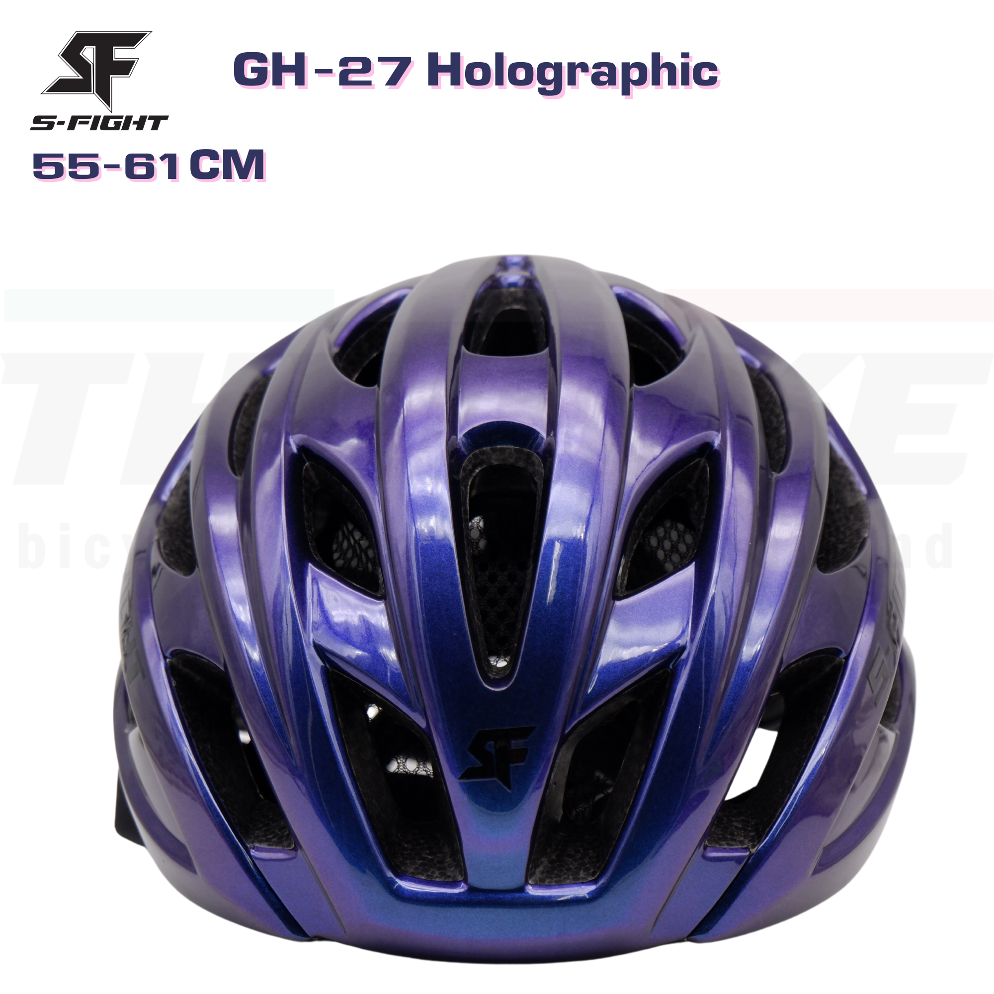 หมวกกันน็อคจักรยาน S-fight รุ่น GH-27 Holographic Silver สีปรับตามมุมแสง