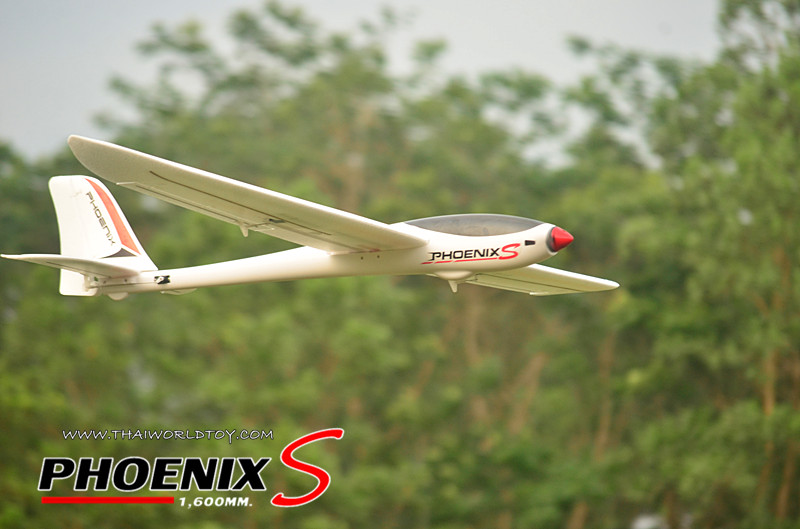 Volantex RC Phoenix S Glider 1,600MM.ABS Plastic เครื่องร่อนไฟฟ่าขนาดยักษ์