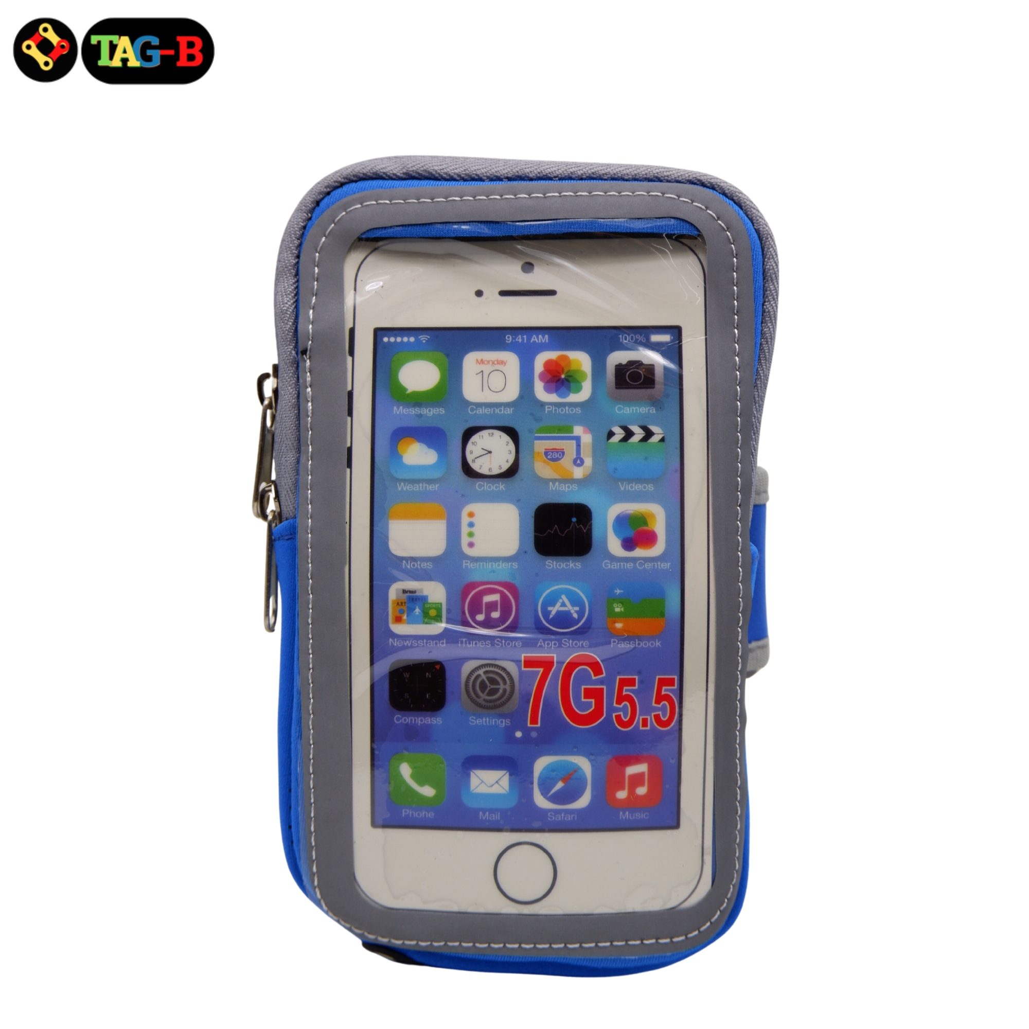 กระเป๋ารัดแขนใส่มือถือ ปั่นจักรยาน วิ่ง TAG-B นิ้ว