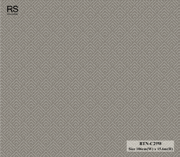 วอลเปเปอร์สีพื้น เทาอมน้ำตาล ลายผ้า BTN-C29W