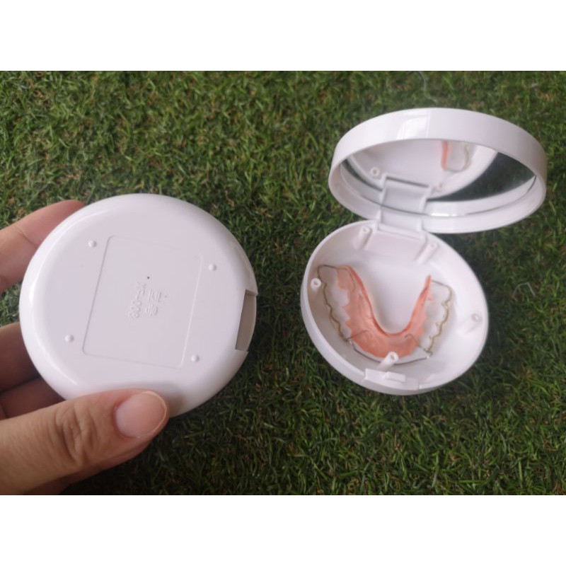 กล่องรี กล่องใส่รีน่ารัก ลายการ์ตูนมีกระจก พร้อมส่งจากไทย