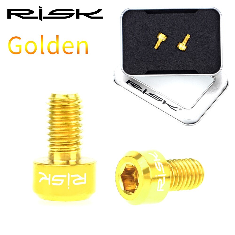 น็อตไทเทเนี่ยม RISK M5*9MM ติดตีนผีจักรยาน