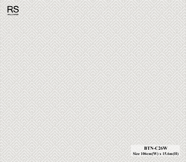 วอลเปเปอร์สีพื้น เทาลายผ้า BTN-C26W