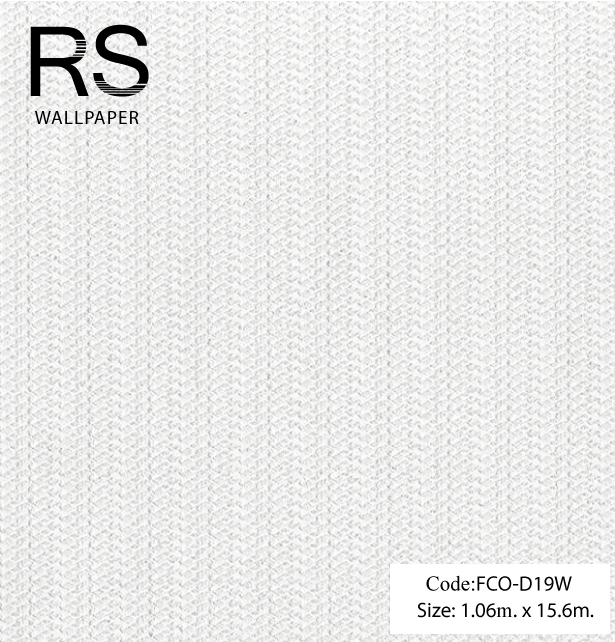 วอลเปเปอร์เทกเจอร์ซิปพื้นสีขาวมุกล้วนมีกิตเตอร์ FCO-D19W