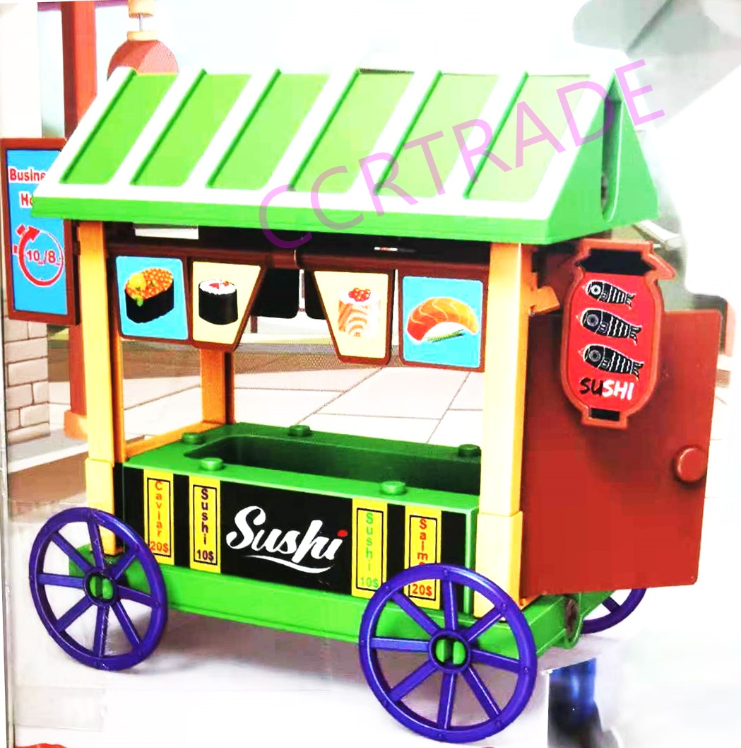 เซ็ทร้านรถเข็นซูชิ DIY กล่อง(งานห้าง) 15.5x26 ซม.(1x3)