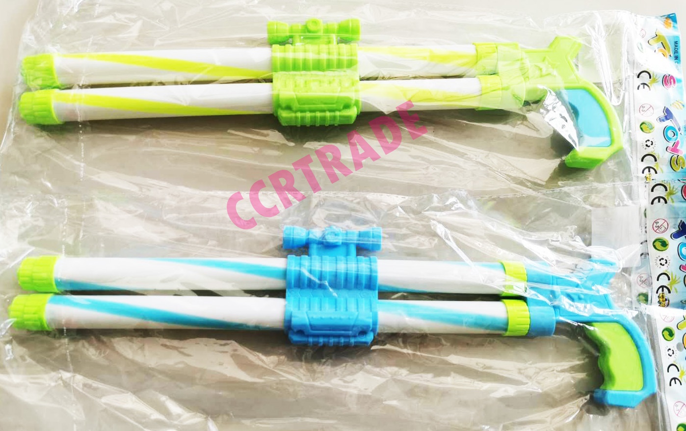 ปืนฉีดน้ำกระบอกคู่จัมโบ้ สีหวาน 12x31 ซม.