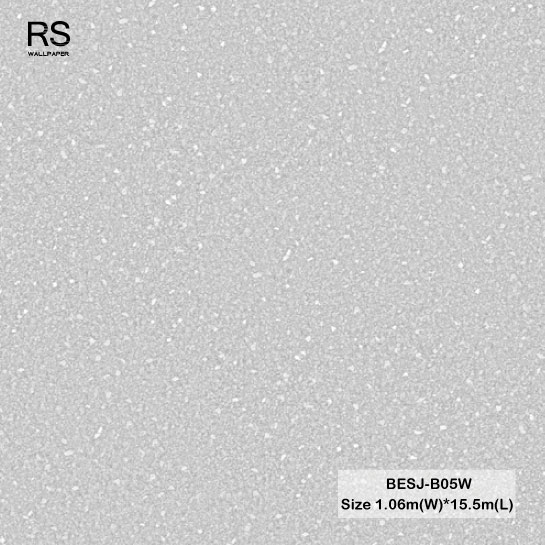 วอลเปเปอร์ลายเม็ดกรวด สีเทาอ่อน BESJ-B05W
