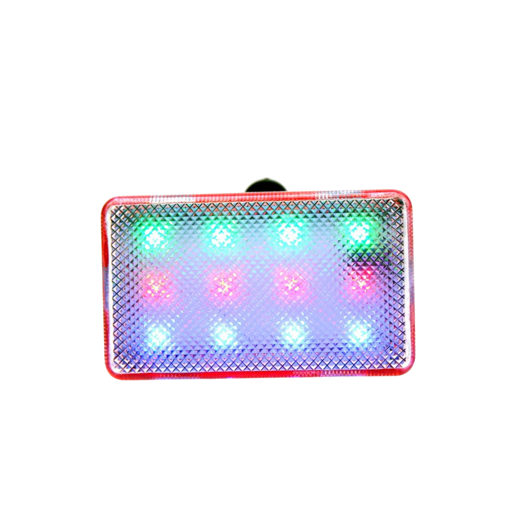 ไฟท้ายจักรยานแบบใช้ถ่าน 12 LED ไฟ3สี