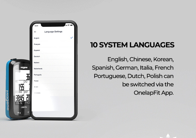 ไมล์จักรยานแบบ Magene C406Pro GPS Bike Computer Speedometer Odometer Cycling Training