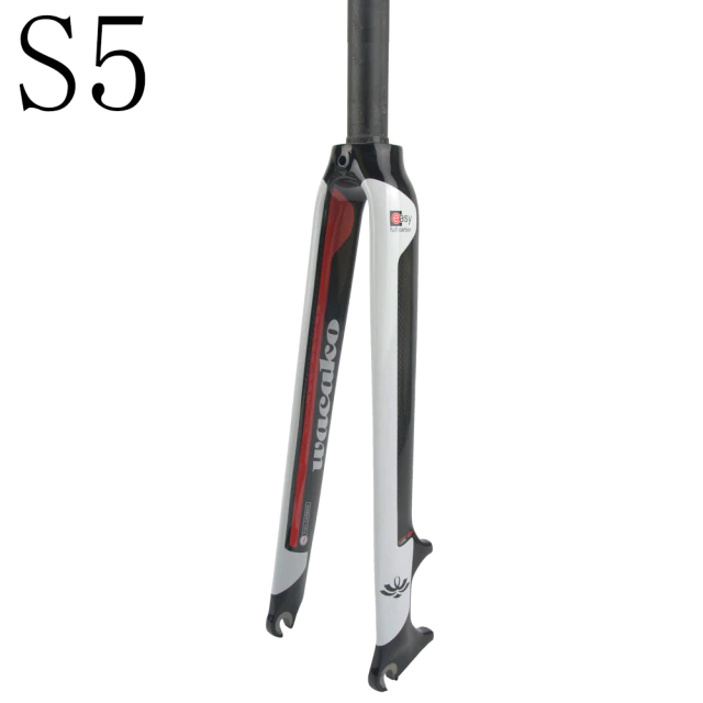 ตะเกียบดิสจักรยานฟูลคาร์บอน 700C WACAKO รองรับดิสก์เบรคคอตรง คอเทเปอร์