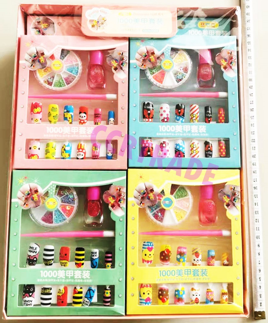 ชุดเล็บปลอมกล่องพาสเทล 11x16 ซม.(1x20)