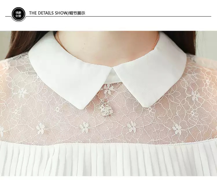 เสื้อชีฟองสไตน์เกาหลีพร้อมส่ง #เสื้อชีฟองแต่งเกล็ดระบายด้านหน้า #เสื้อทำงานเกาหลี #เสื้อสมัครงาน #ชุดสมัครงาน #เสื้อใส่กับผ้าถุง #เสื้อใส่กับผ้าซิ่น