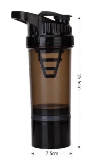 กระบอกเชคเกอร์ Shaker ผสมเวย์ หรือผสมผงอื่น เพียงเขย่าก็ผสมอย่างง่ายดาย